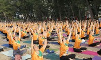 Hơn 600 người đồng diễn nhân Ngày quốc tế Yoga lần thứ 10 tại Bình Thuận