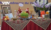 Iranian New Year of Nowruz celebrated with half-sin table being jewel on the crown